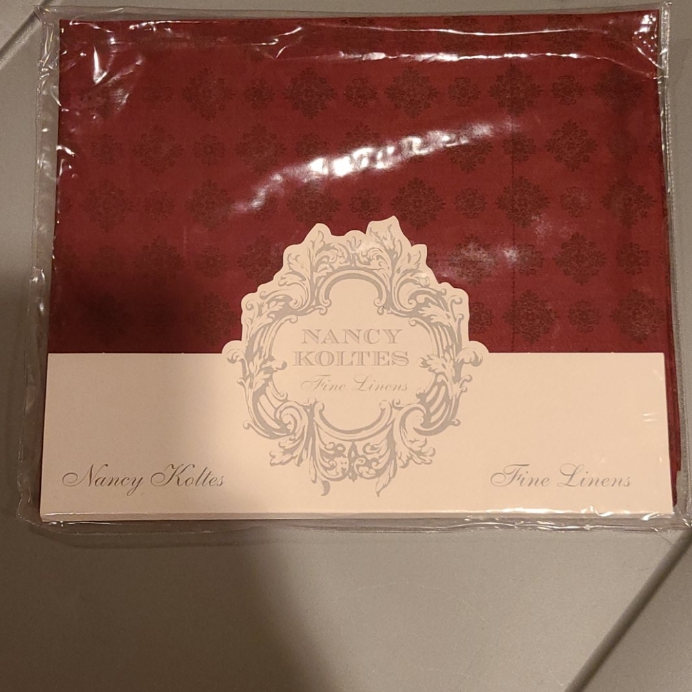 Nancy Koltes Ascot Bordeaux Boudoir Sham